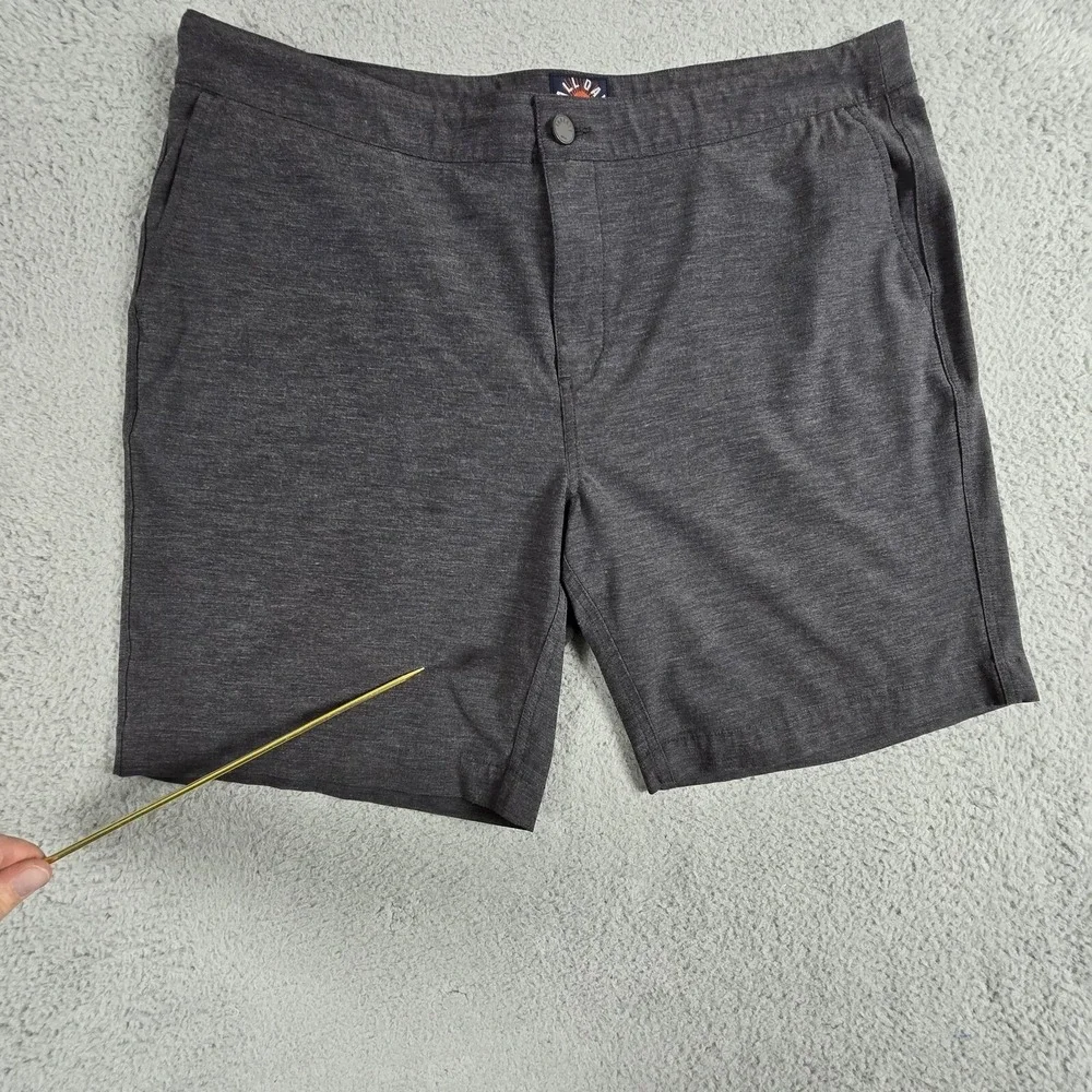 Faherty All Day Shorts Gray Mens 38 Performance Stretch Drawstring‎ **Flaw